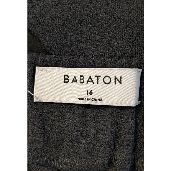 Babaton Conan NWT Black Boyfriend Cropped Ankle Length Dress Pant Womens Sz 16 - Picture 4 of 14